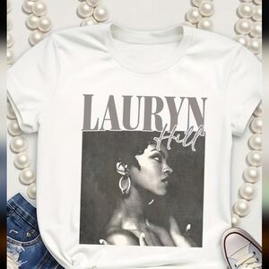 Lauryn Hill Graphic White T-Shirt